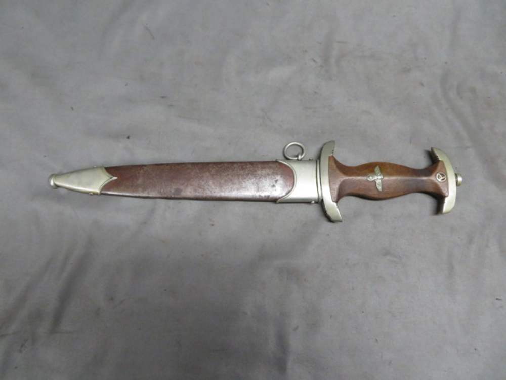 WWII GERMAN SA DAGGER-ORIGINAL-GROUND ROHM-GEBRUDER HELLER-img-6