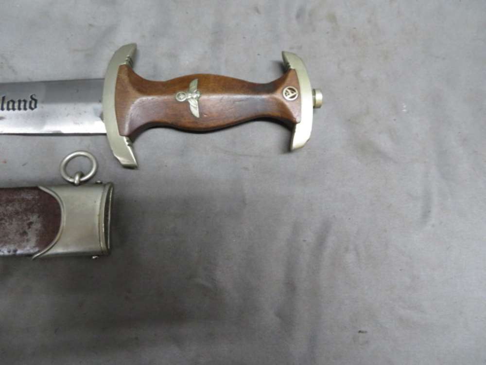 WWII GERMAN SA DAGGER-ORIGINAL-GROUND ROHM-GEBRUDER HELLER-img-2