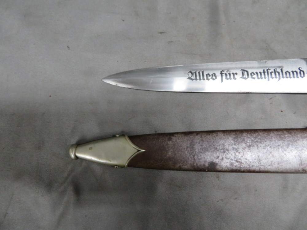 WWII GERMAN SA DAGGER-ORIGINAL-GROUND ROHM-GEBRUDER HELLER-img-1