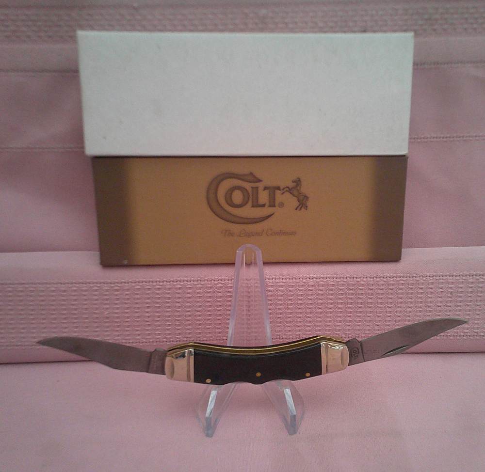 NIB Colt Titanium Sowbelly Dual Lock back 2 Blade Folding Pocket Knife!-img-6