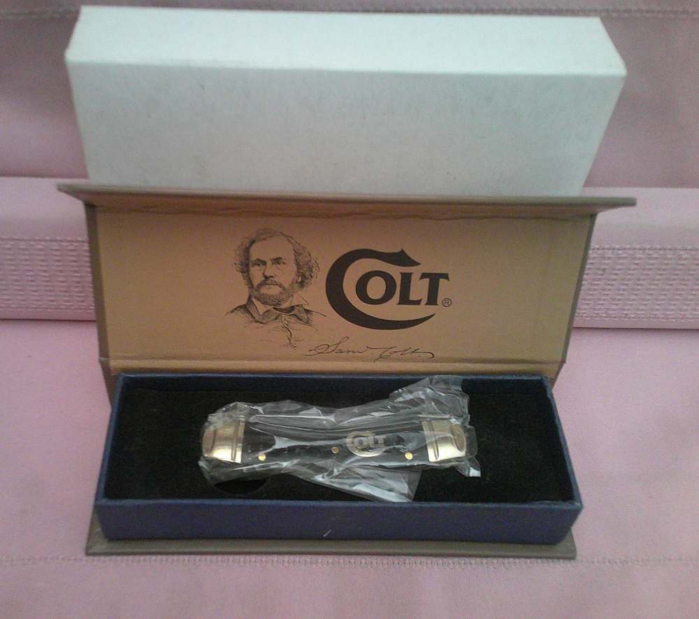 NIB Colt Titanium Sowbelly Dual Lock back 2 Blade Folding Pocket Knife!-img-13