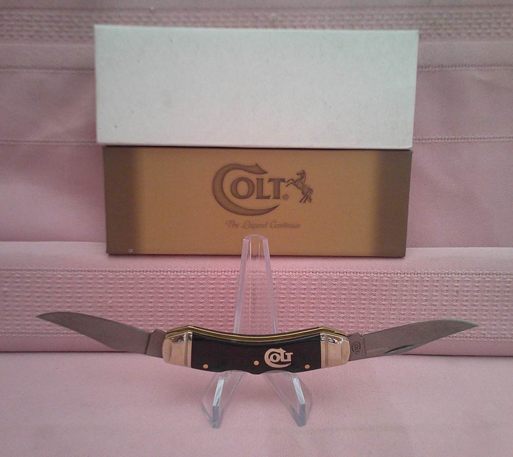 NIB Colt Titanium Sowbelly Dual Lock back 2 Blade Folding Pocket Knife!-img-5