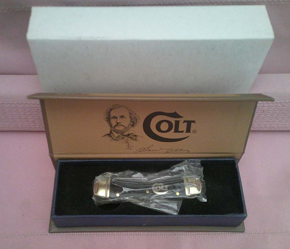 NIB Colt Titanium Sowbelly Dual Lock back 2 Blade Folding Pocket Knife!-img-14
