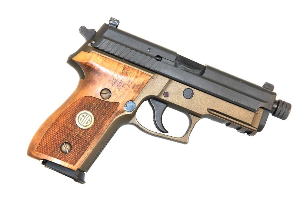 Sig Sauer P229 - Custom Bronze Cerakote, Threaded Barrel, Trijicon Sights -img-0