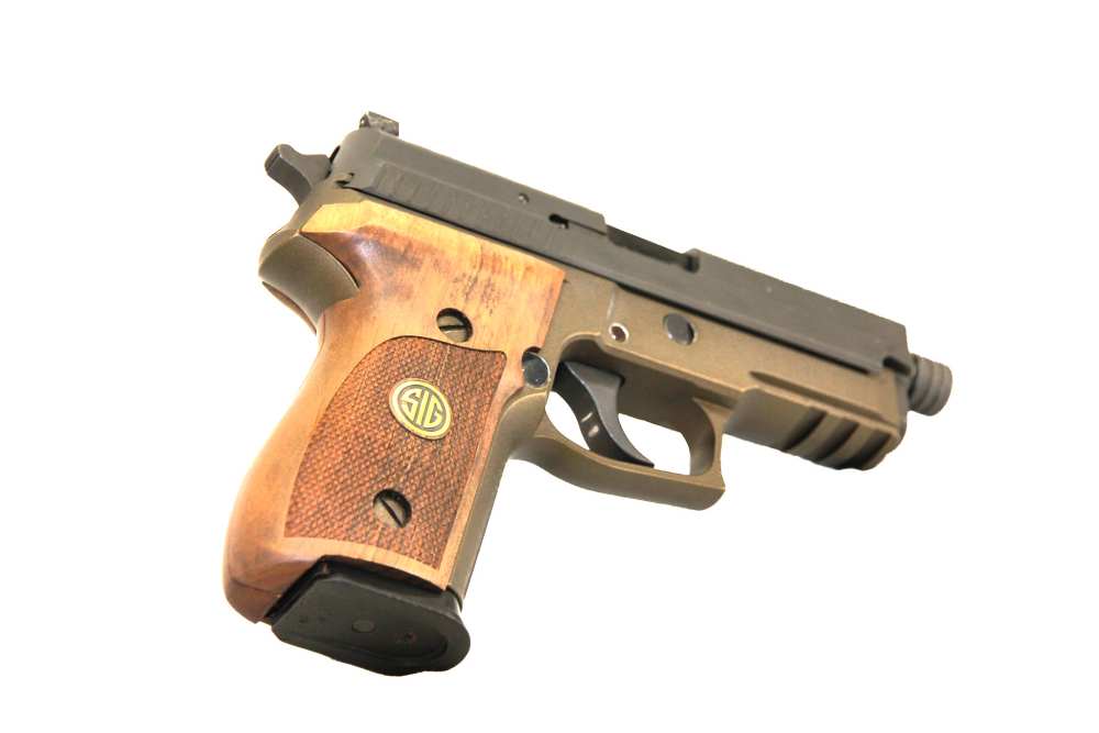 Sig Sauer P229 - Custom Bronze Cerakote, Threaded Barrel, Trijicon Sights -img-1