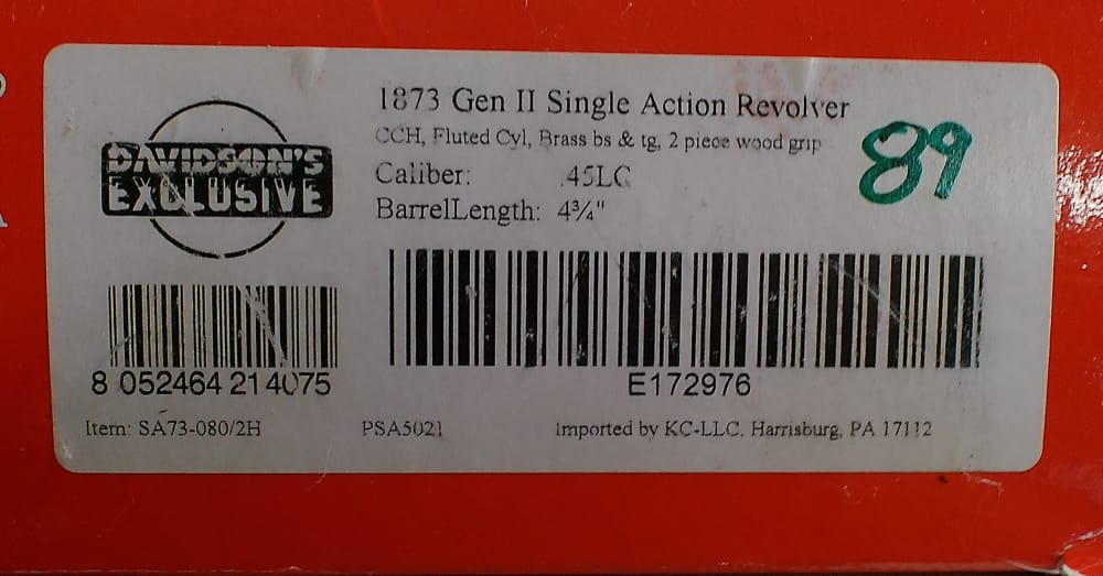 Pietta 1873  Gen 2 Single Action Revolver 45 Colt-img-4