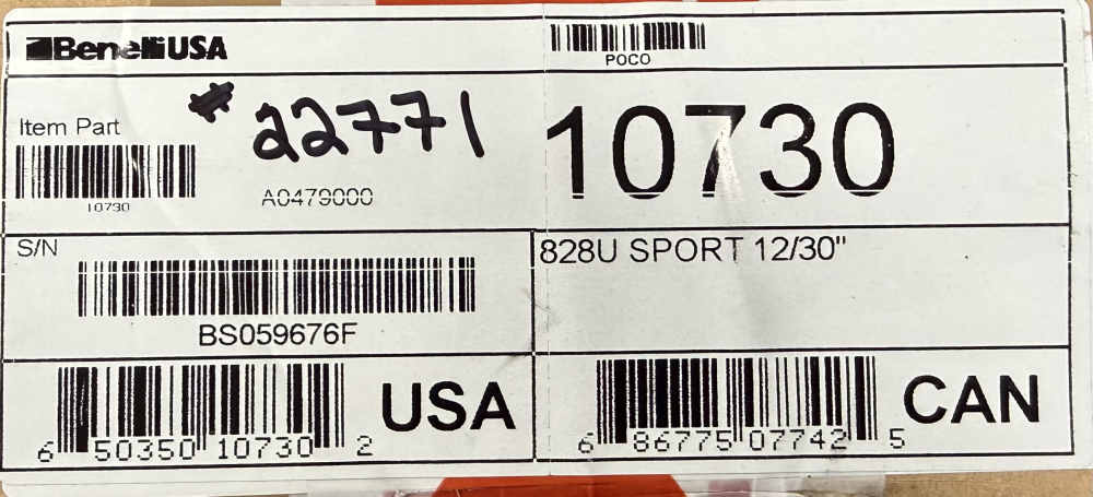 Benelli 828U Sport 12ga 30” Barrel 3” Chamber.-img-3