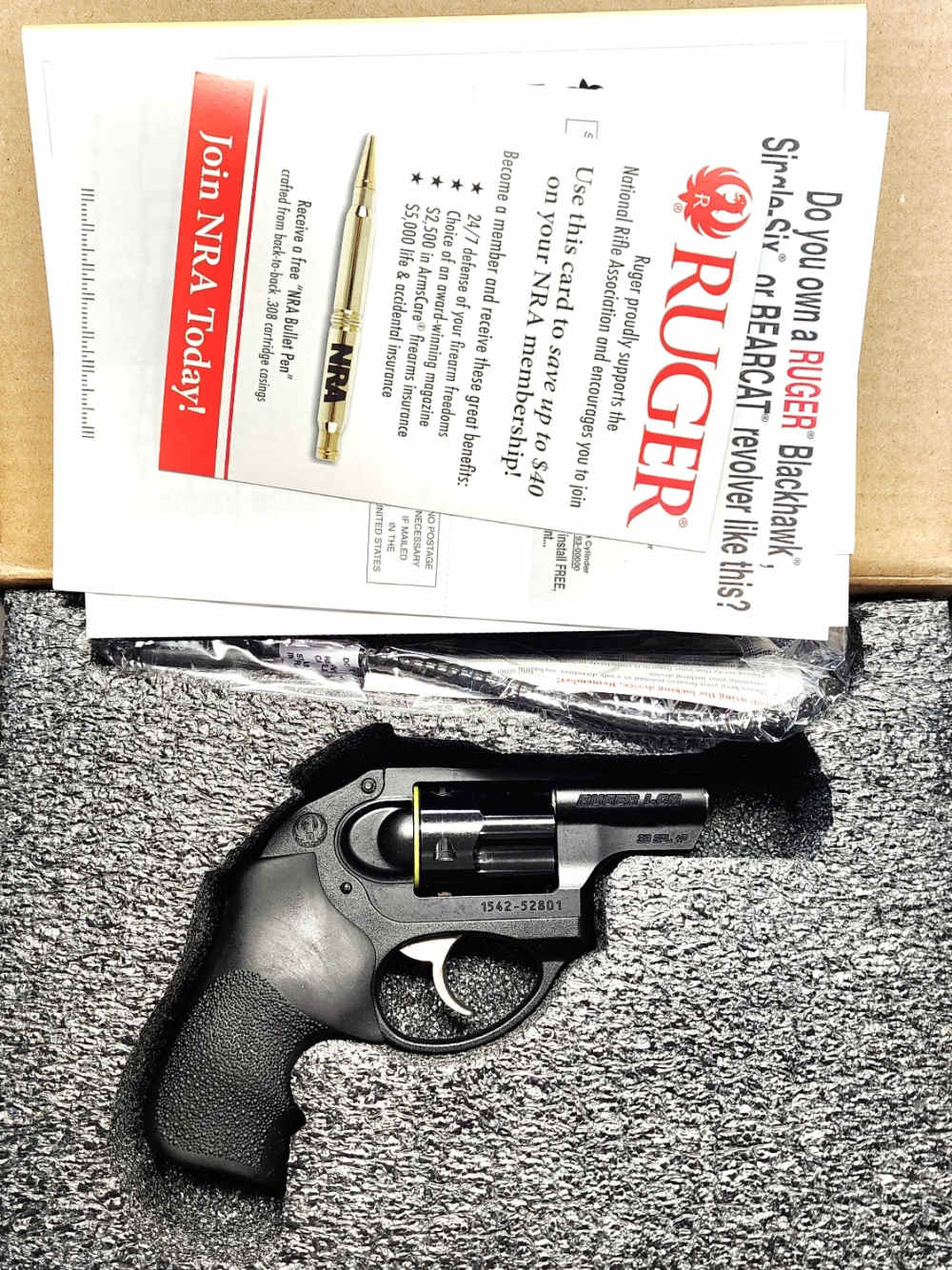 RUGER LCR .38 SPL +P 1.87" IN BOX W/ MANUAL-img-0