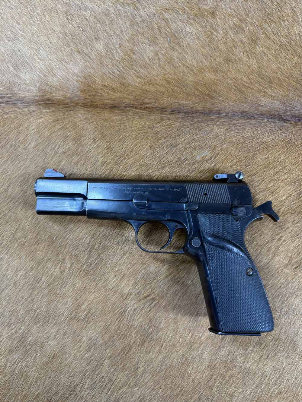 BROWNING HI-POWER 9MM PISTOL 1977 VINTAGE 4.65" BARREL 13+1 BLUED USED-img-1