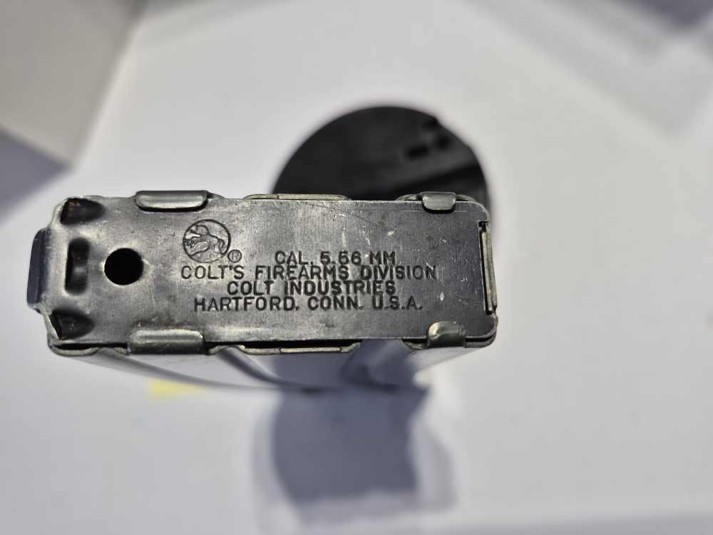 Colt Mfg. 30 Rd. Magazine Numbered Body and Emerald Green Follower Retro AR-img-7