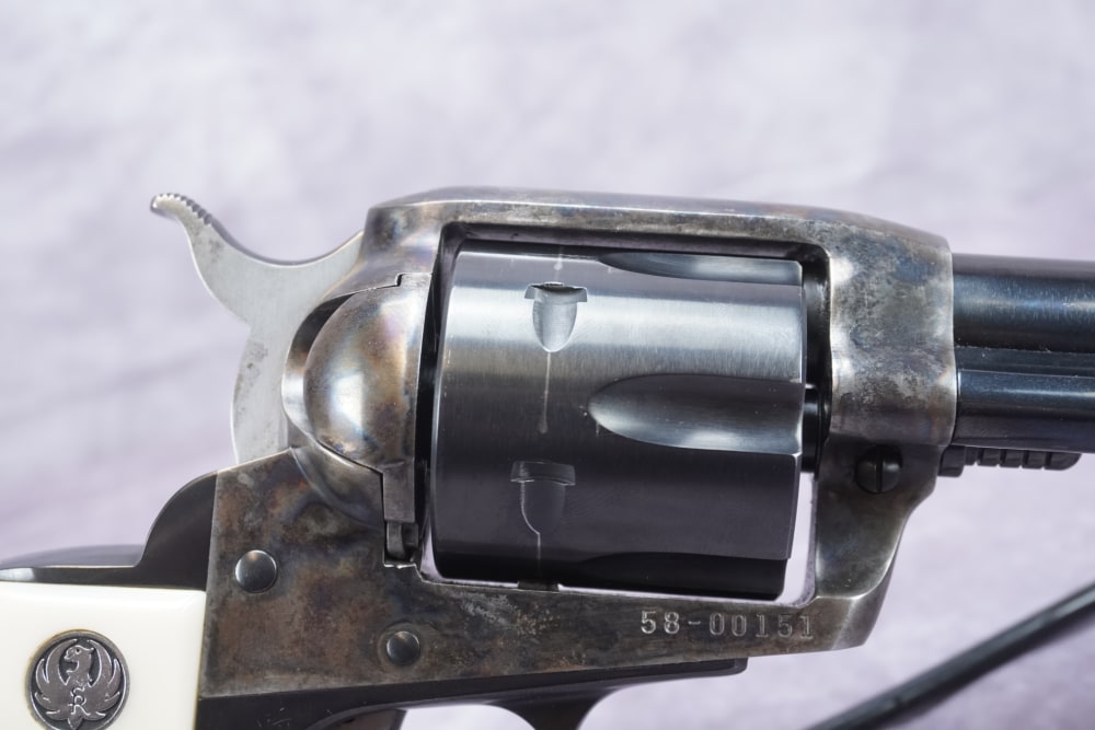Ruger Vaquero .45 Colt 5.5" Blued/Case Hardened w/ Faux Ivory Grips-img-11
