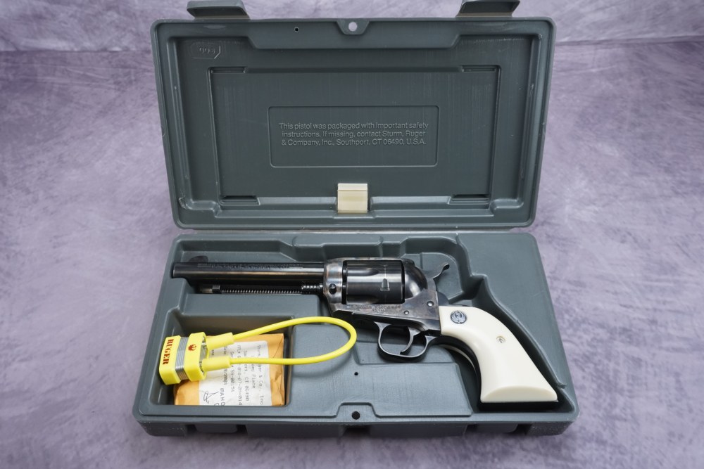 Ruger Vaquero .45 Colt 5.5" Blued/Case Hardened w/ Faux Ivory Grips-img-25