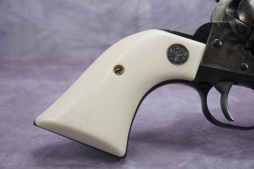 Ruger Vaquero .45 Colt 5.5" Blued/Case Hardened w/ Faux Ivory Grips-img-9