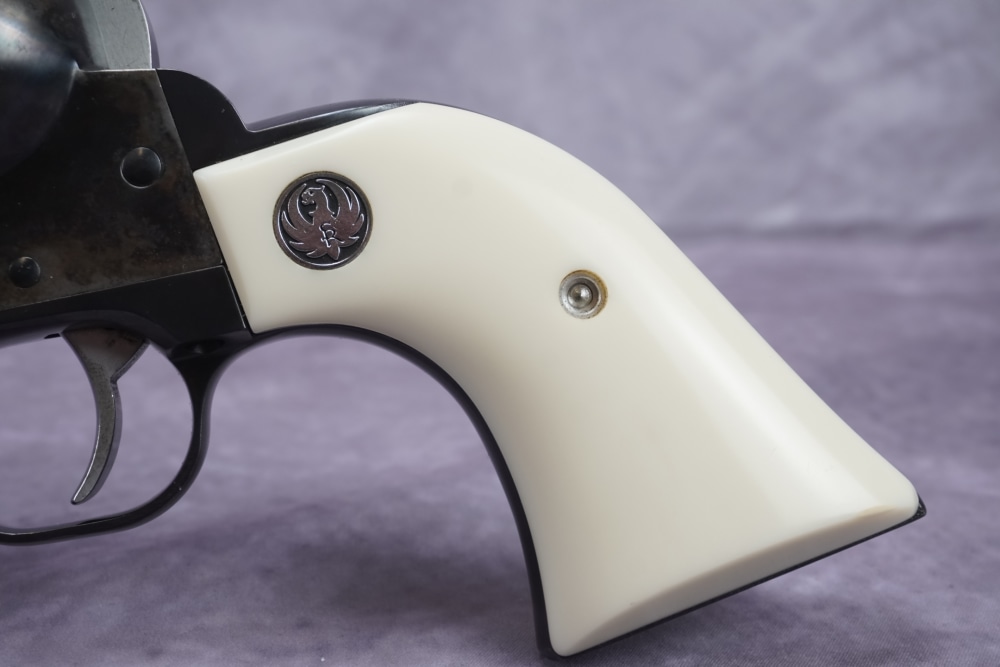 Ruger Vaquero .45 Colt 5.5" Blued/Case Hardened w/ Faux Ivory Grips-img-2