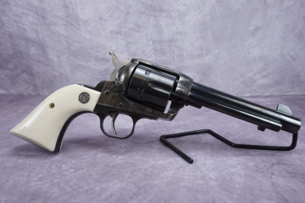 Ruger Vaquero .45 Colt 5.5" Blued/Case Hardened w/ Faux Ivory Grips-img-8