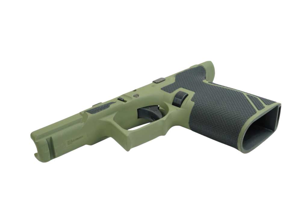 Glock 19 Gen 3 Complete Frame Grit Grips Sniper Green Cerakote-img-3