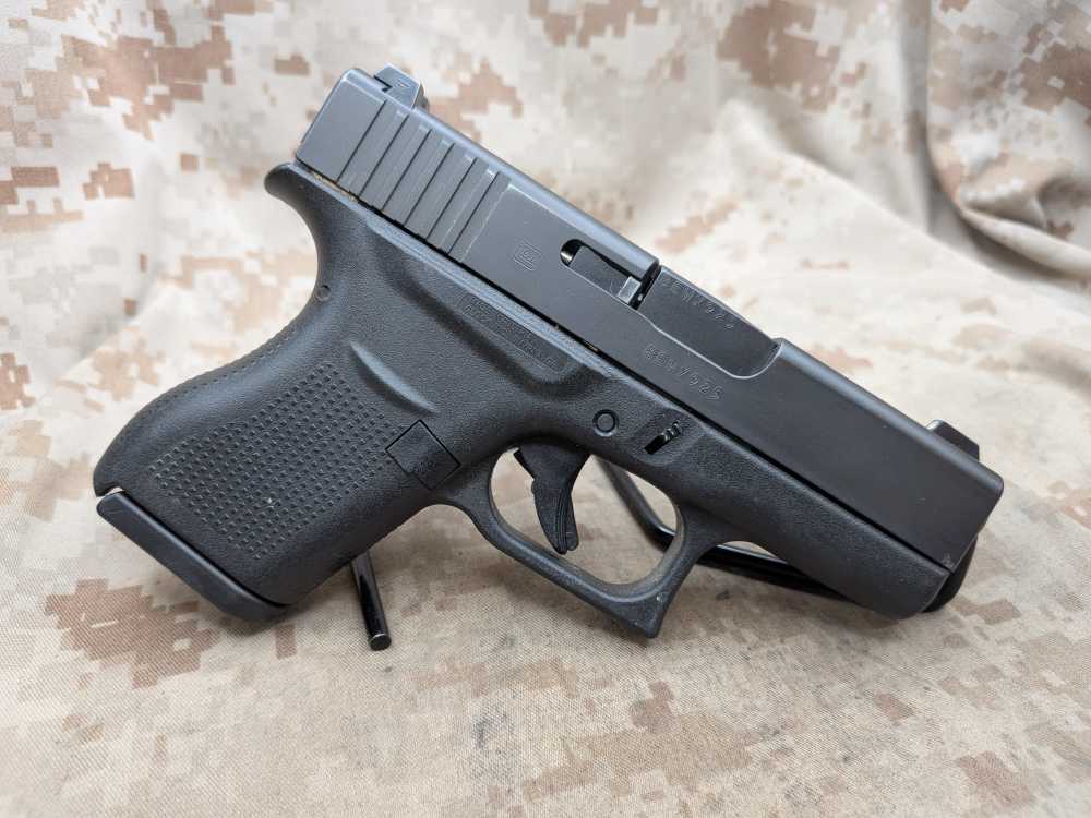 Glock 43 9MM Slimline G43 Police Trade In USED Night Sights-img-2