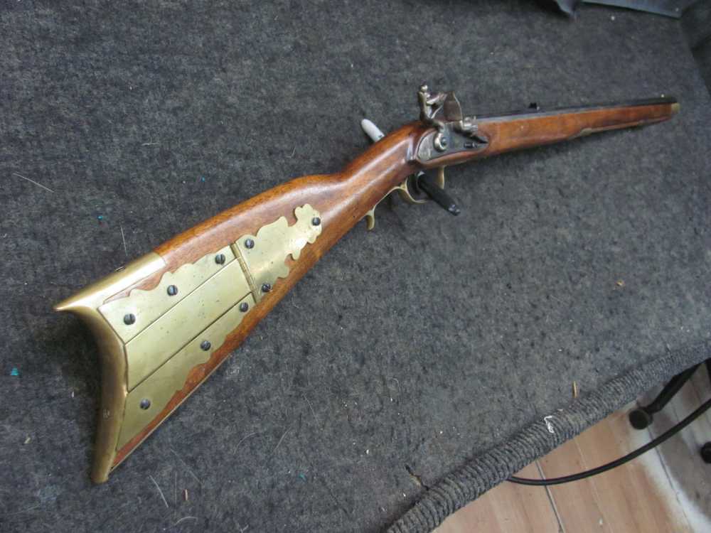 Vintage 44 Cal Kentucky - Kentuckian - Flintlock -Really  Light Rifle Italy-img-1
