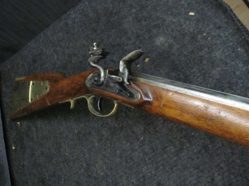 Vintage 44 Cal Kentucky - Kentuckian - Flintlock -Really  Light Rifle Italy-img-36