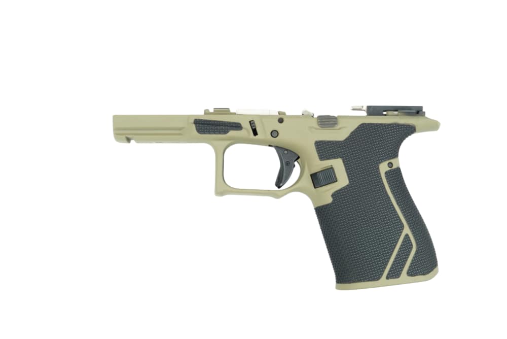 Glock 19 Gen 3 Complete Frame Grit Grips FDE Cerakote-img-1