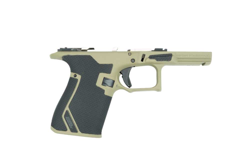 Glock 19 Gen 3 Complete Frame Grit Grips FDE Cerakote-img-0