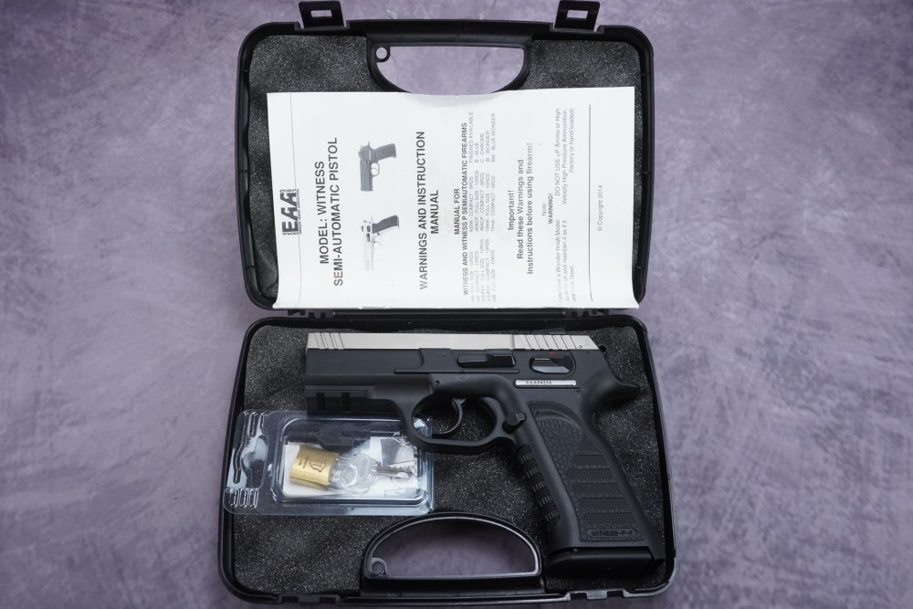 EAA Witness P Carry 10mm 3.6" Stainless Pistol w/ Case & 15rd Mag-img-19