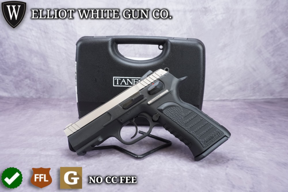 EAA Witness P Carry 10mm 3.6" Stainless Pistol w/ Case & 15rd Mag-img-0