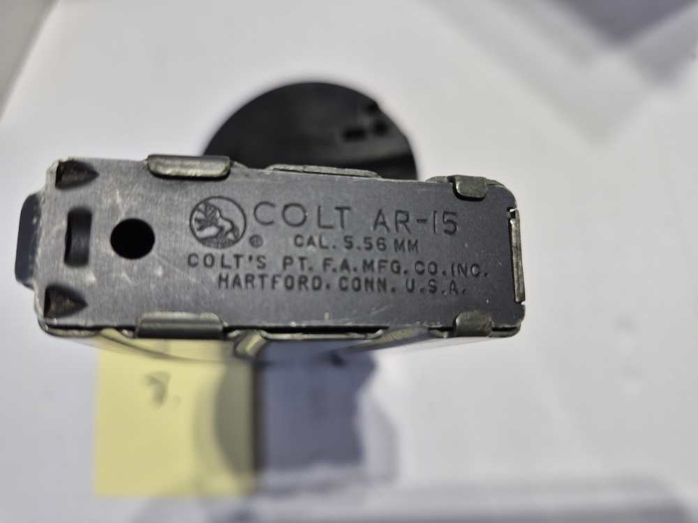Colt AR-15 30 Rd. Magazine Numbered Body & Emerald Green Follower Retro AR -img-6