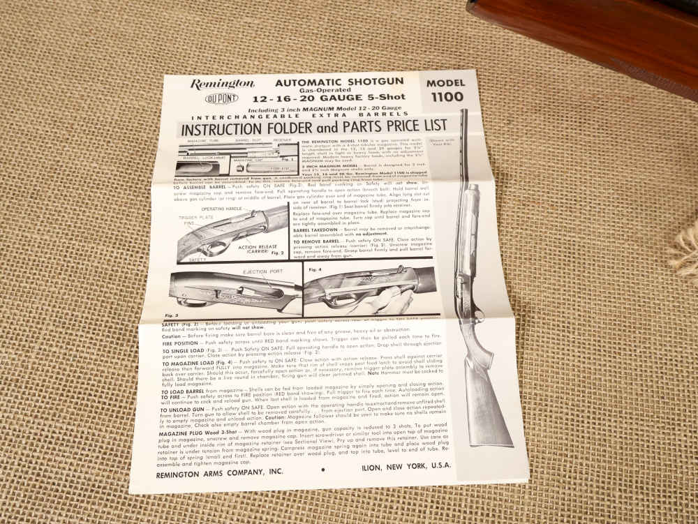 Remington Model 1100, 12-Gauge, 30" 2-3/4" Semi-Auto Shotgun 1971, Manual-img-39