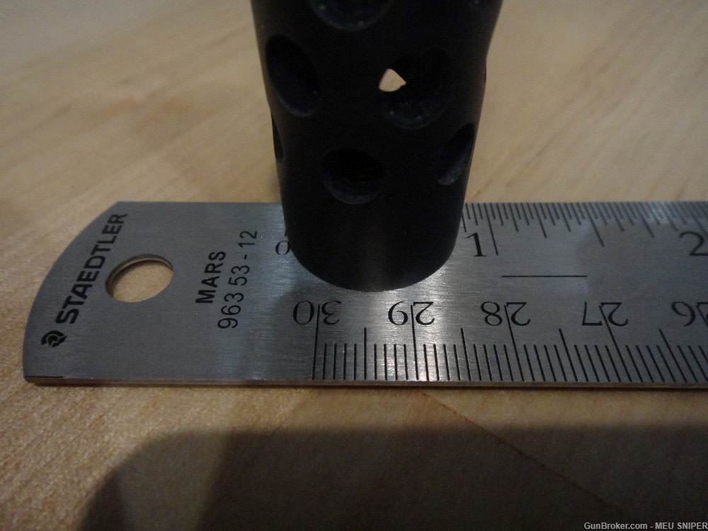 Threaded 30 Cal Muzzle Brake Flash Hider 5/8x24 (G386)-img-4