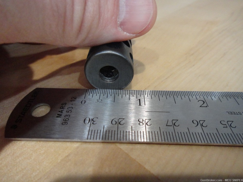 Threaded 30 Cal Muzzle Brake Flash Hider 5/8x24 (G386)-img-6