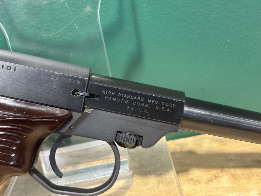 High Standard M-101 Duramatic .22 Lr Semi Auto Target Pistol 6.5" -img-2