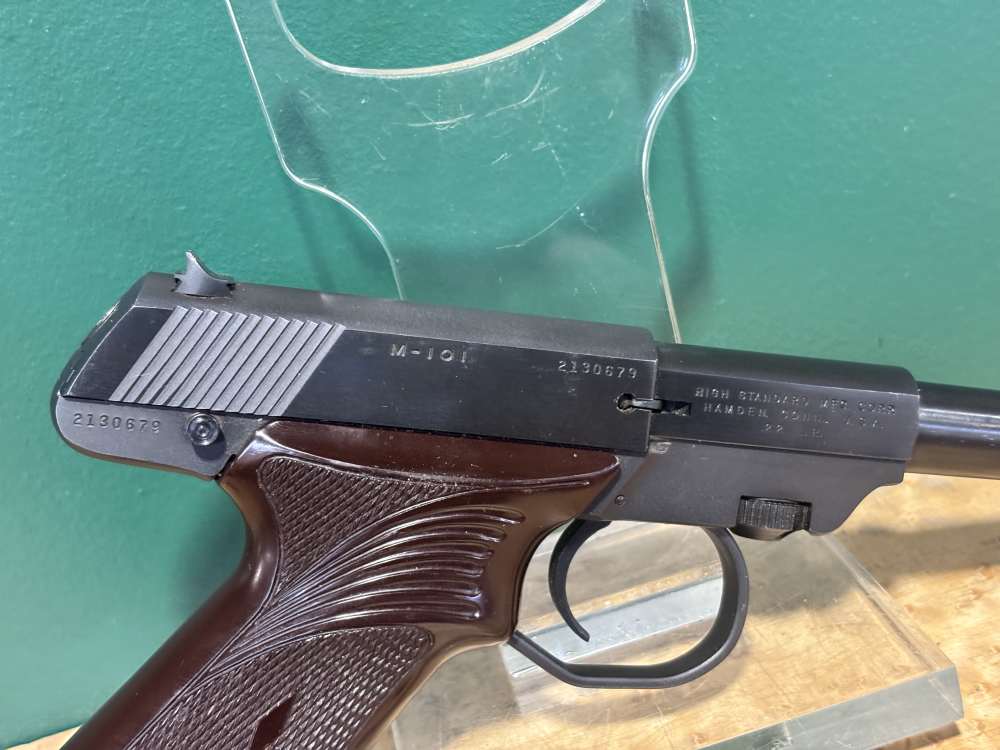 High Standard M-101 Duramatic .22 Lr Semi Auto Target Pistol 6.5" -img-5