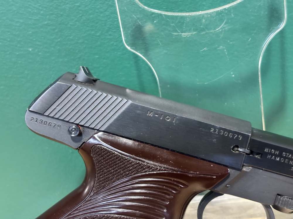 High Standard M-101 Duramatic .22 Lr Semi Auto Target Pistol 6.5" -img-3