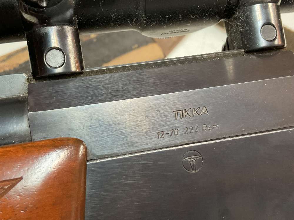 TIKKA 12-70 12 GAUGE OVER .222 REMINGTON  EXC COND ITHICA-img-24