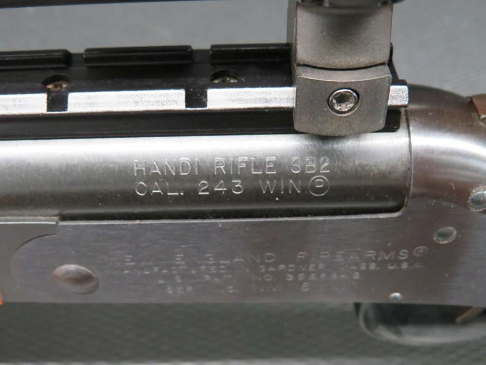NEW ENGLAND FIREARMS HANDI RIFLE SB2 NWTF YOUTH MODEL, .243 WIN PENNY!-img-24