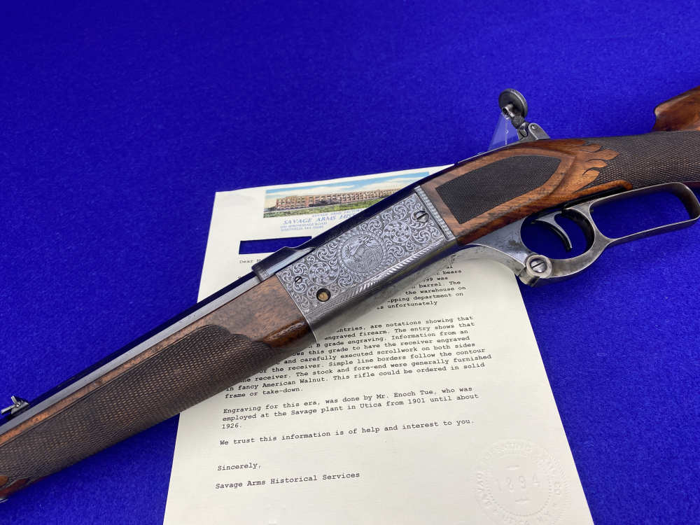 FACTORY ENGRAVED Savage 1899CD Special Order 26" Oct .303 1906 -HOLY GRAIL--img-9
