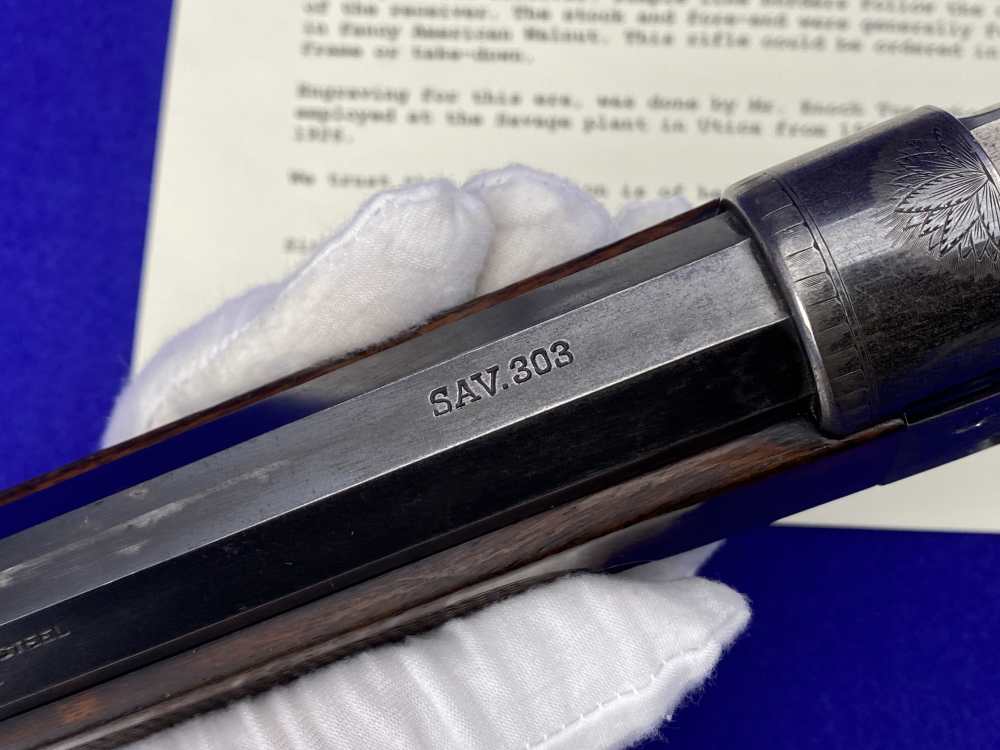 FACTORY ENGRAVED Savage 1899CD Special Order 26" Oct .303 1906 -HOLY GRAIL--img-28