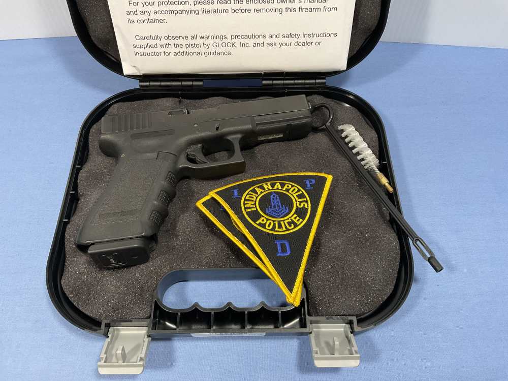 Glock G22 Indianapolis Police Gen-3 Agency Marked Duty Pistol Collector-img-19