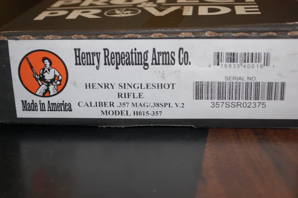 Henry Single Shot Rifle 357 Magnum 38 SPL Caliber H015-357 w/BOX -img-16