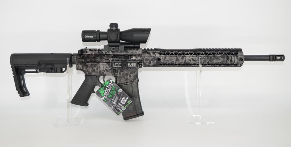 Black Rain Ordnance Fallout15 Crypt Black Skulls 5.56 16” Firefield Scope-img-0