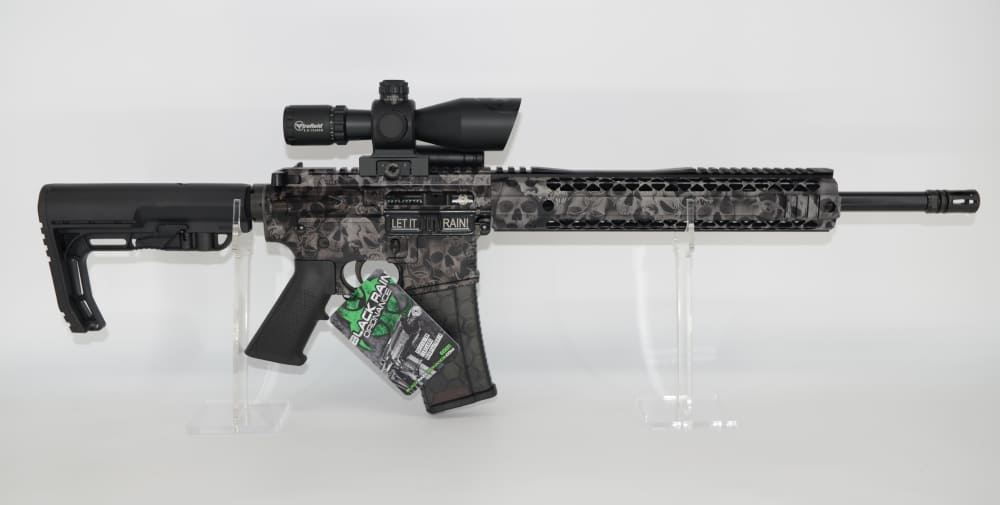 Black Rain Ordnance Fallout15 Crypt Black Skulls 5.56 16” Firefield Scope-img-1