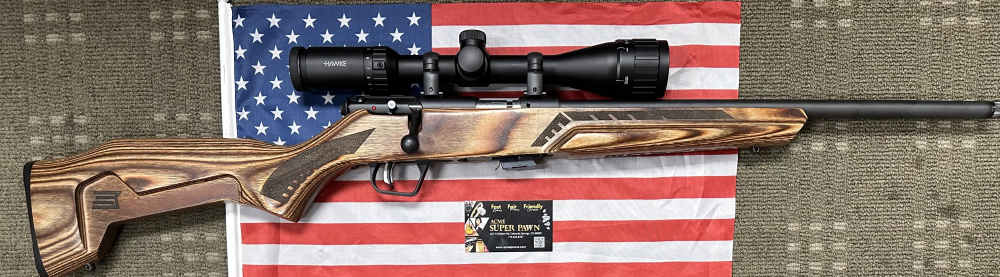B209391-1 SAVAGE MARK II BOLT ACTION 22LR 16.5" W/ HAWKE SCOPE 4-12X40-img-0