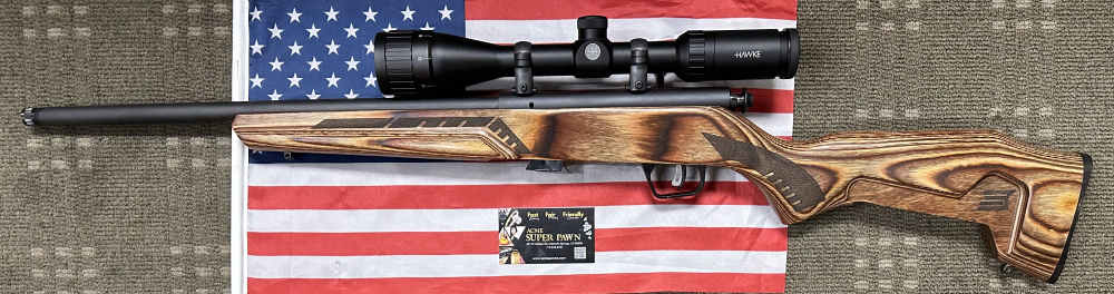 B209391-1 SAVAGE MARK II BOLT ACTION 22LR 16.5" W/ HAWKE SCOPE 4-12X40-img-1