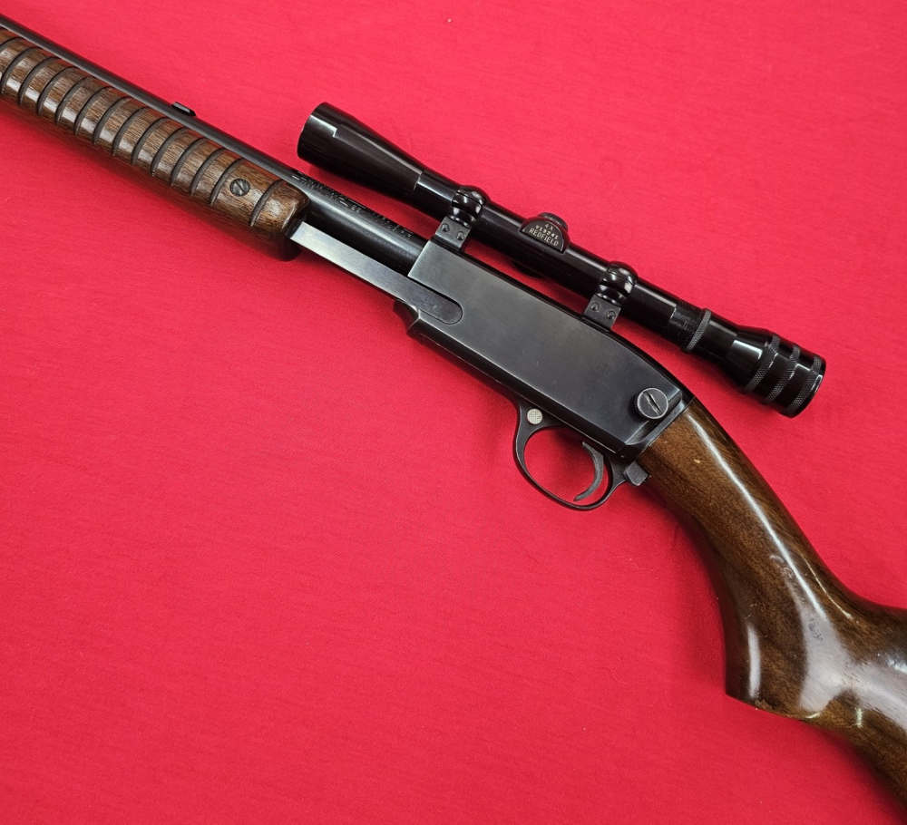 Winchester 61 Pimp Action .22 Magnum with Vintage Redfield-img-2