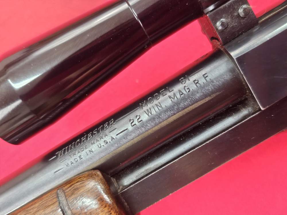 Winchester 61 Pimp Action .22 Magnum with Vintage Redfield-img-4