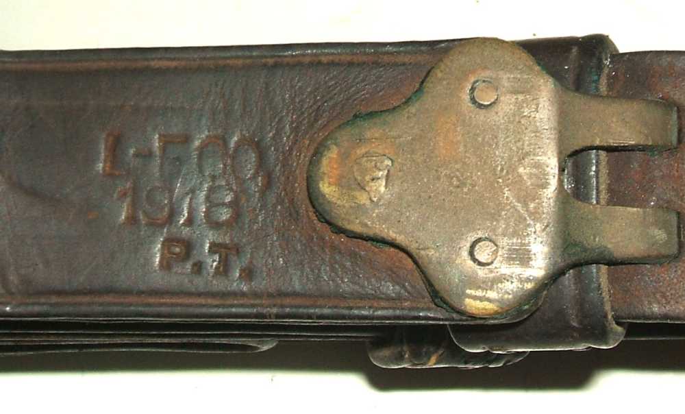 US Army rifle sling M-1907, Lawrence Leather Co. dated 1918 AMAZING shape!-img-0
