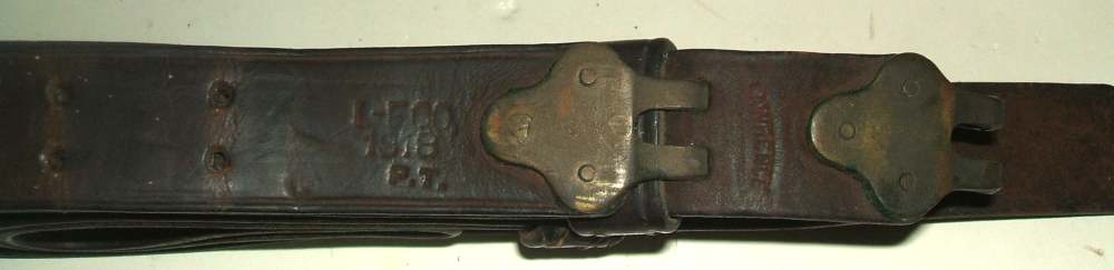 US Army rifle sling M-1907, Lawrence Leather Co. dated 1918 AMAZING shape!-img-3