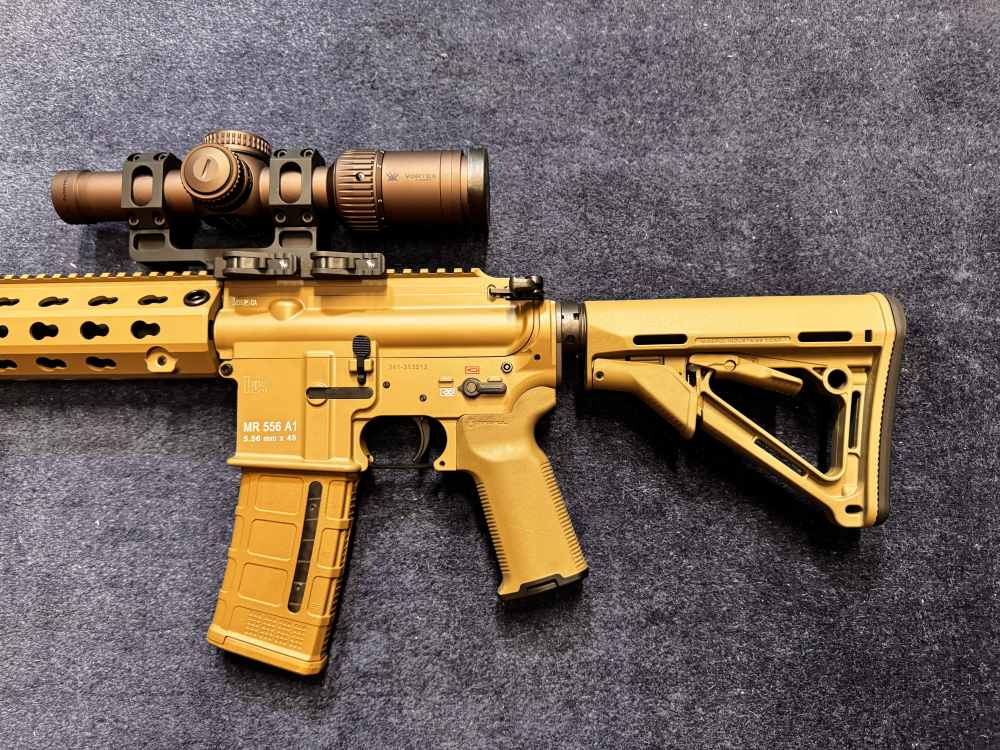 HK MR556 A1 RAL 8000 Collector Pkg RARE Vortex Razor HD 4 Mags & HK Case -img-5
