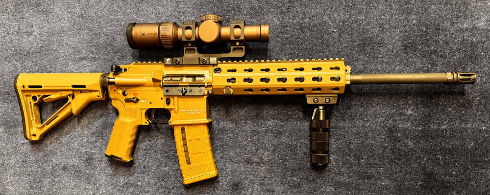 HK MR556 A1 RAL 8000 Collector Pkg RARE Vortex Razor HD 4 Mags & HK Case -img-2